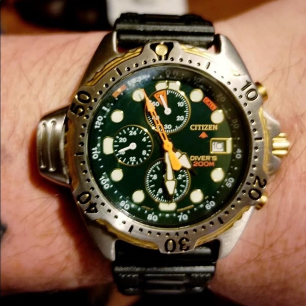 Citizen Promaster Aqualand Diver w/ green dial